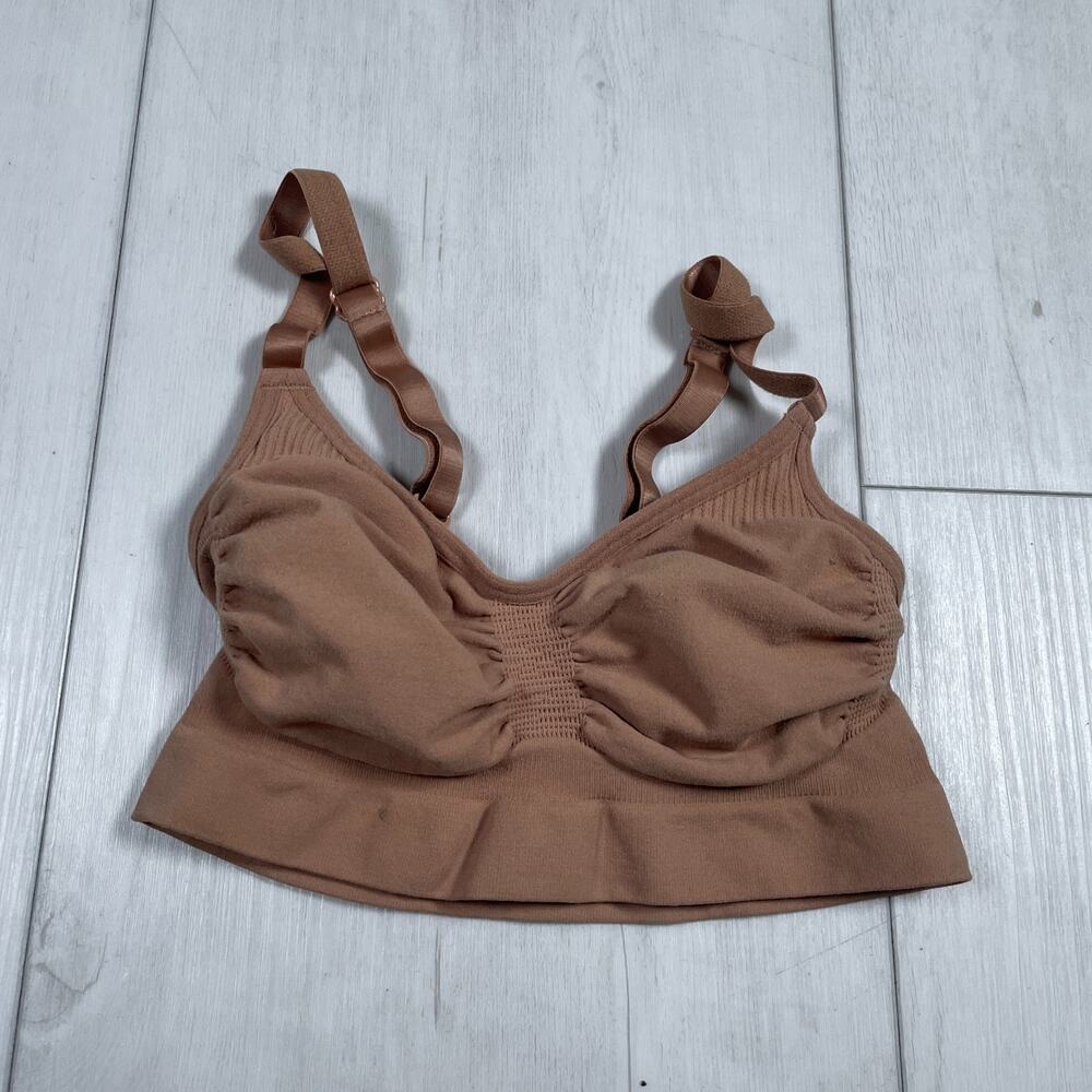 Skims Seamless Sculpt Bralette Women's XXS/XS Bra Sienna Brown Shape Wear